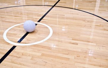 netball on the floor